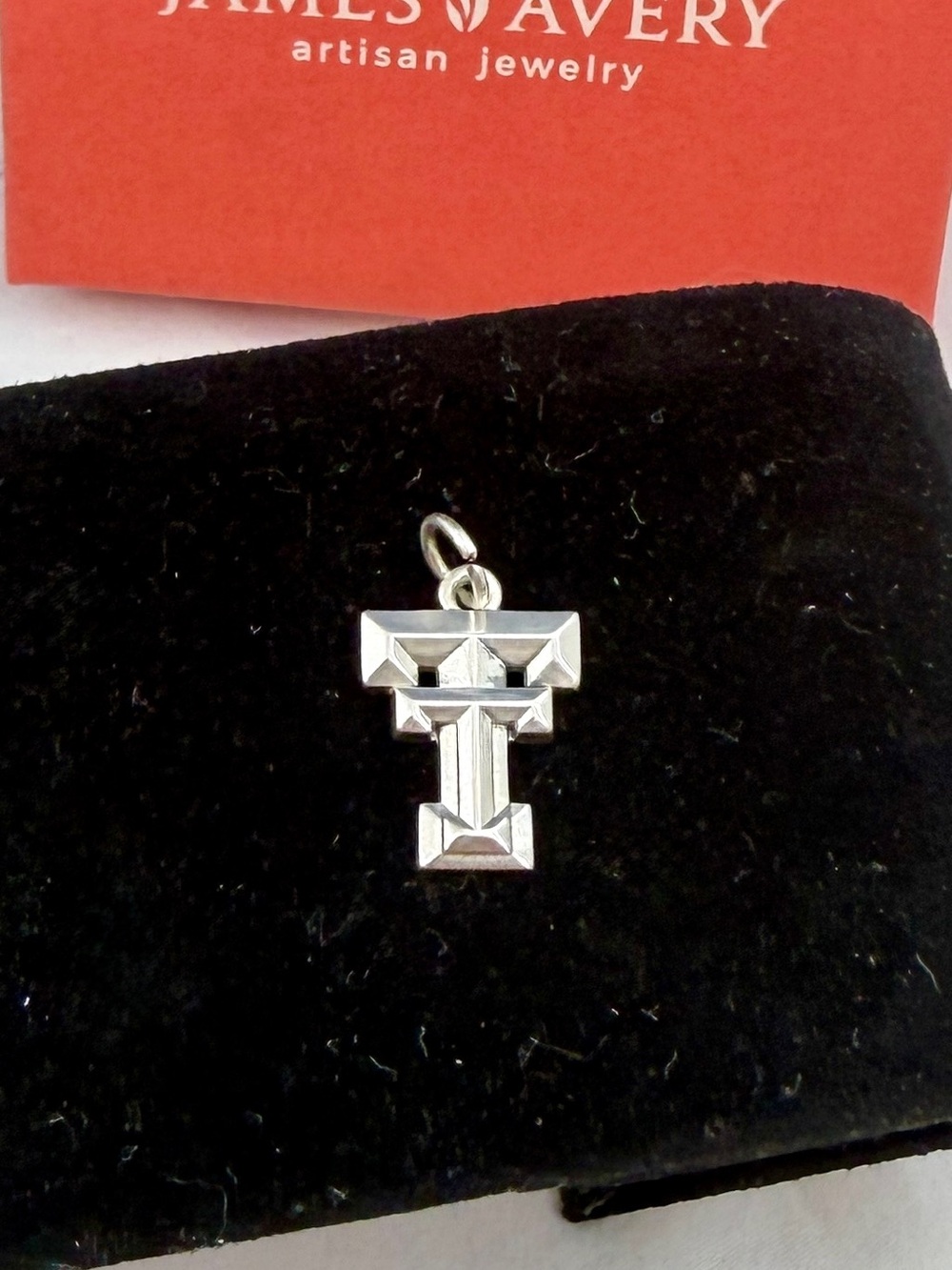JAMES AVERY Sterling Silver Texas Tech University Charm Pendant
